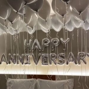 Happy Anniversary balloons decor