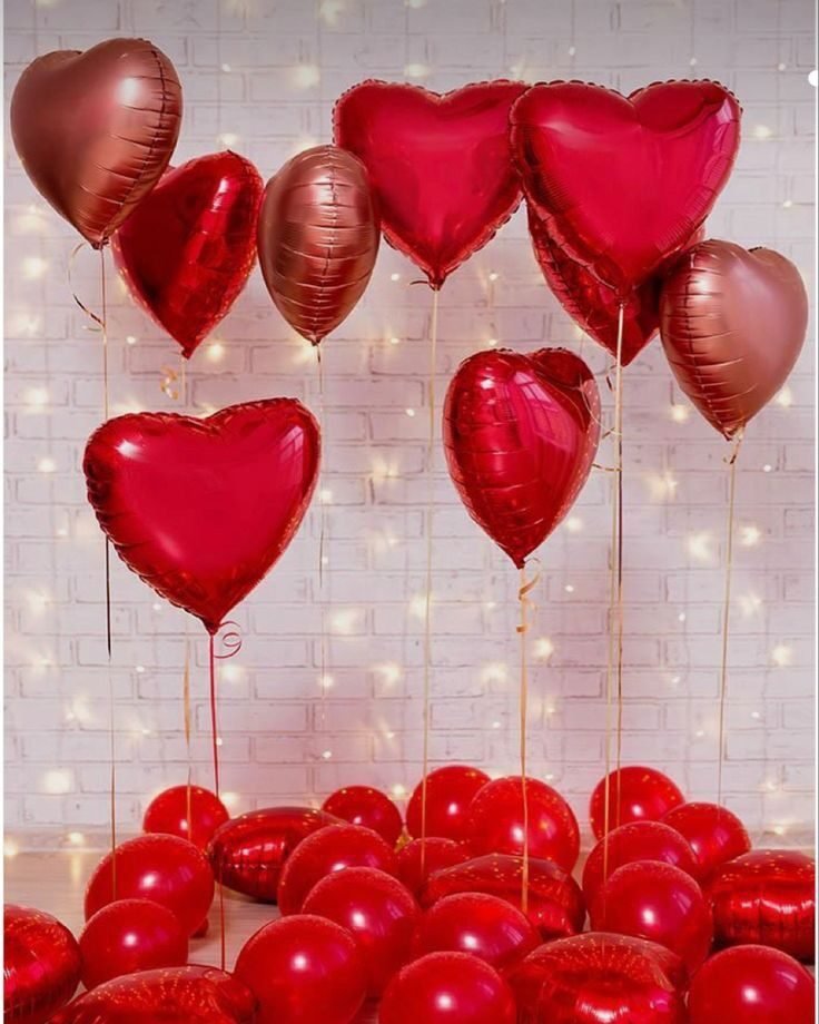 Valentines Day balloons decor UAE