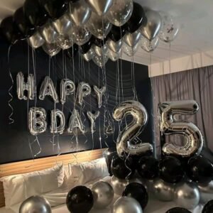 25th Birthday Balloon Setup in dubai