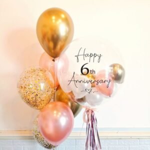 6th Anniversary Balloons Bouquet in Dubai