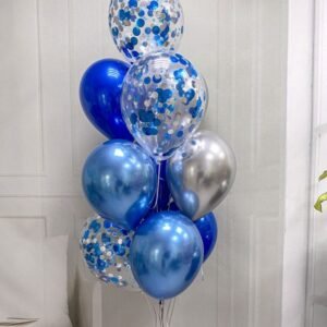 Blue theme balloons bouquet in Dubai