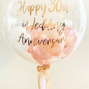 Happy 30th Anniversary Bubble Balloon in dubai