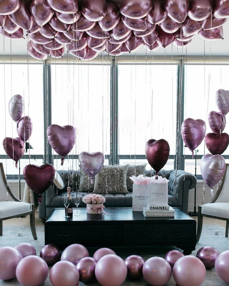 Hotel Room Balloon Decoration Dubai