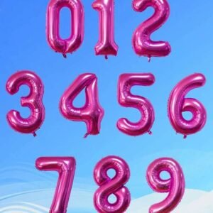 Pink Number Foil Balloon UAE