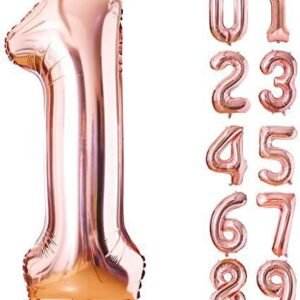 Rose Gold Foil Number Balloon in dubai