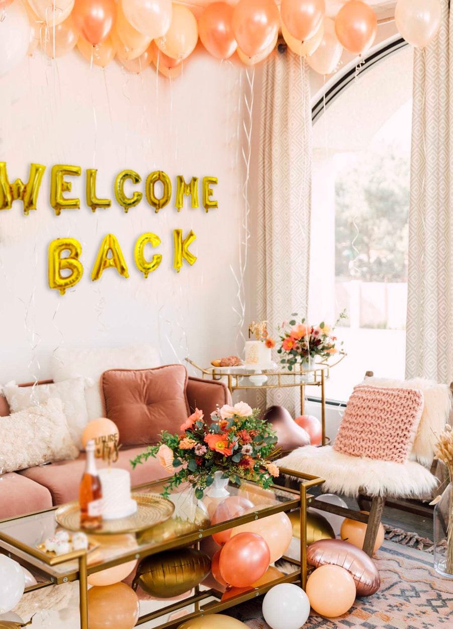 welcome back decor in dubai