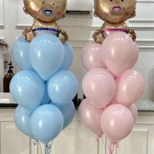 gender reveal balloons bouquet in dubai