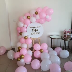 baby girl balloon setup dubai UAE