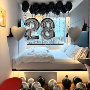 birthday balloons room setup near me in dubai